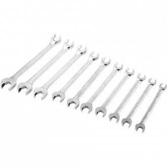 Jogo de chaves combinadas abertas com catraca, 10,0 mm a 19,0 mm, com 10 pe�as, R05905010, GEDORE RED
