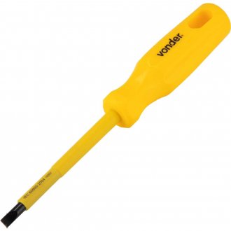 Chave de fenda com haste isolada, a�o cromo van�dio, 1/4