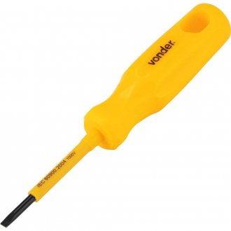 Chave de fenda com haste isolada, a�o cromo van�dio, 1/8