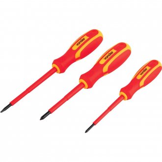 Jogo de chaves de fenda/phillips com 3 pe�as, IEC60900, VONDER