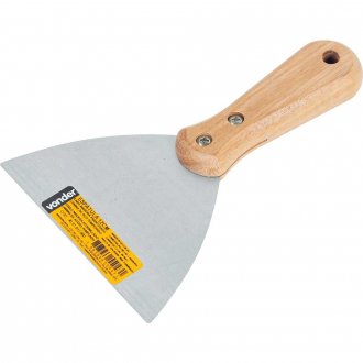 Esp�tula de a�o, 12 cm, com cabo de madeira parafusado, VONDER