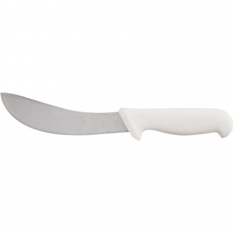 Faca para carne, 15 cm, refile a�reo curva estreita inox, cabo branco,  BKW206-6 STARRETT