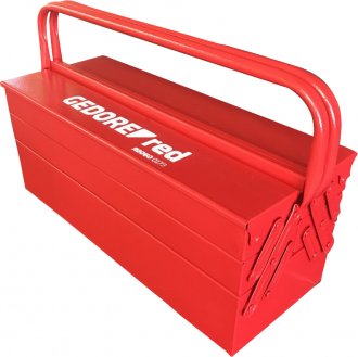 Caixa met�lica sanfonada para ferramentas, 5 gavetas, 50 cm x 33 cm x 19,5 cm, 25 kgf, R20600173, GEDORE RED