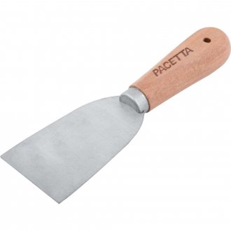 Esp�tula de a�o, 6 cm, com cabo de madeira, 1205406 PACETTA