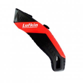 Estilete trapezoidal de seguran�a, cabo emborrachado, ETS001L, LUFKIN