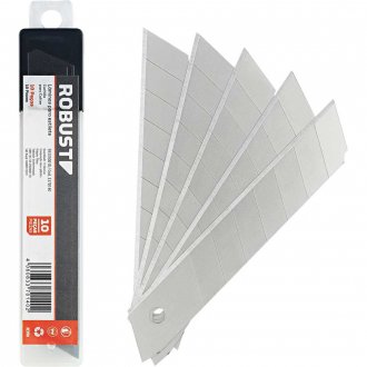 L�mina para estilete 18 mm x 180 mm, com 10 pe�as, 3370140, ROBUST
