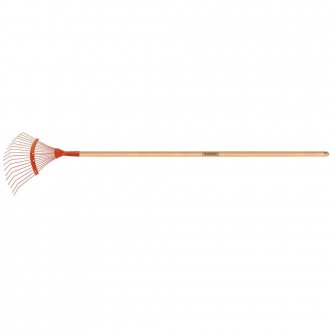 Vassoura para jardim, 18 dentes modelo arame, com cabo, 77827681 TRAMONTINA