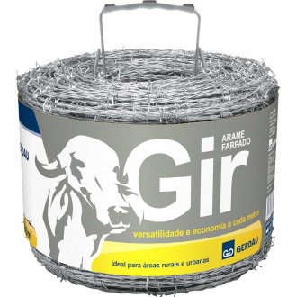 Arame farpado GIR, 250 m, GERDAU
