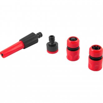 Esguicho pl�stico para jardim, com jato regul�vel, com acess�rios, engate 1/2
