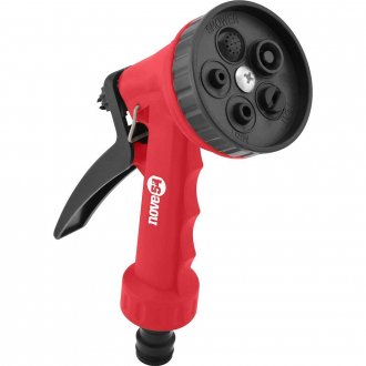 Esguicho pl�stico para jardim, 5 fun��es, engate 1/2