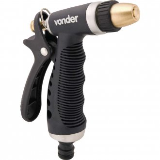 Esguicho met�lico para jardim, tipo pistola, engate 1/2