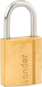 Cadeado de lat�o 25 mm, encartelado, VONDER
