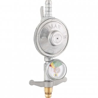 Regulador de g�s blindado com vaz�o de 1kg/h, com man�metro, sem mangueira, 0728/06, IMAR