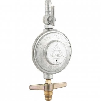 Regulador de g�s blindado com vaz�o de 1 kg/h, sem man�metro, sem mangueira, 504/01, ALIAN�A