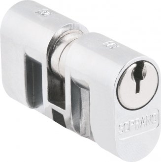 Cilindro para fechadura externa (alian�a), com 48 mm, em zamac, SOPRANO