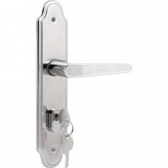 Fechadura externa, espelho em a�o inox, modelo 803/03, STAM