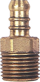 Terminal para mangueira de g�s, rosca externa 1/2