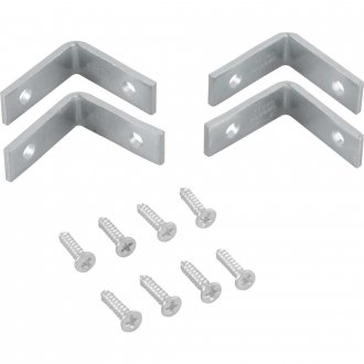 Cantoneira para cortina, 3 cm x 3 cm, zincada, com 4 pe�as, VONDER