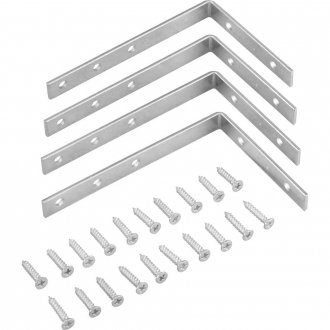 Cantoneira para cortina, 7 cm x 11 cm, zincada, com 4 pe�as, VONDER