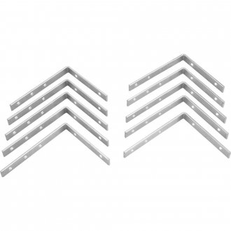 Cantoneira para cortina, 8 cm x 10 cm, zincada, VONDER