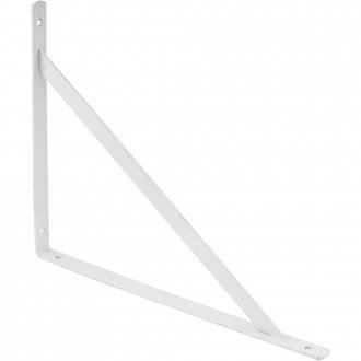 Cantoneira tipo m�o francesa, cor branca, 20 cm, VONDER