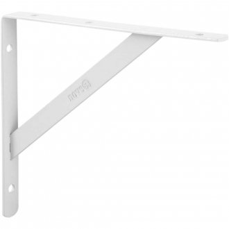 Cantoneira tipo m�o francesa, cor branca, 20 cm, NOVE54