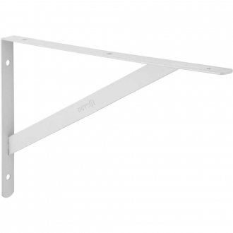Cantoneira tipo m�o francesa, cor branca, 25 cm, NOVE54