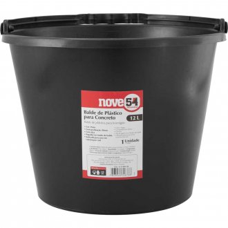 Balde de pl�stico para concreto, 12 litros, NOVE54