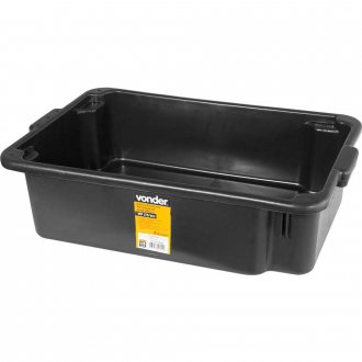 Caixa pl�stica retangular, para massa, 40 litros, VONDER