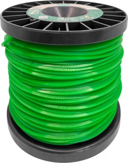 Fio de nylon 3,3 mm x 105 m, verde perfil quadrado, 1 kg, 7634, EKILON GRASS