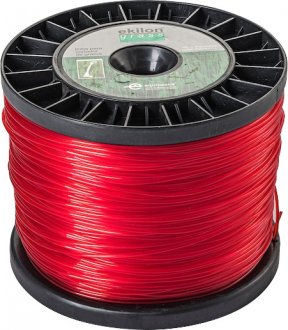 Fio de nylon redondo, 1,8 mm x 1.020 m, 3 kg, vermelho, 007143 EKILON GRASS