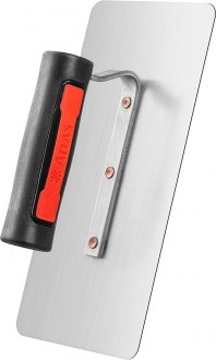 Desempenadeira de a�o lisa com cantos arredondados 250 mm x 120 mm, AT153, ATLAS