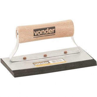 Desempenadeira de a�o, para rejunte, 95 mm x 180 mm, VONDER