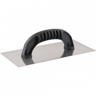 Desempenadeira de a�o, lisa, com cabo pl�stico, 120 mm x 255 mm, VONDER