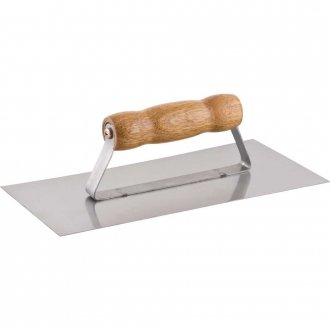 Desempenadeira de a�o, lisa, fechada, 255 mm x 120 mm, VONDER