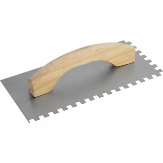Desempenadeira de a�o, dentada, 250 mm x 120 mm, NOVE54