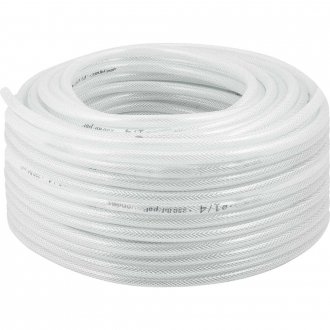 Mangueira PVC cristal tran�ada, VPT, 250 libras,  1/4