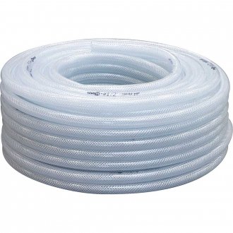 Mangueira PVC cristal tran�ada, PTN, 250 libras,  1/2