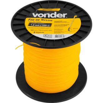 Fio de nylon, 1,6 mm x 500 m, redondo, VONDER