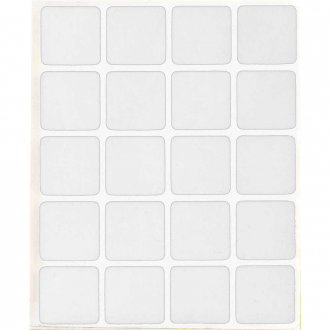 Feltro autoadesivo branco, quadrado, 22 mm, VONDER