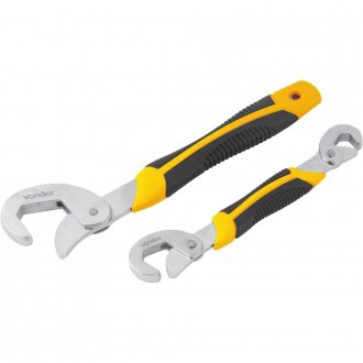 Chaves autoajust�veis para canos, 9 mm a 32 mm, com 2 pe�as, VONDER