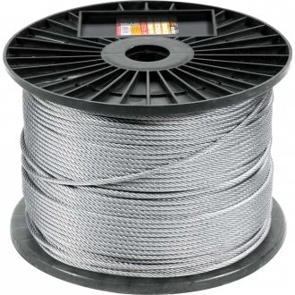Cabo de a�o galvanizado, alma de fibra, 1,59 mm - 1/16