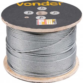 Cabo de a�o galvanizado, alma de fibra, 2,38 mm - 3/32