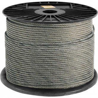 Cabo de a�o galvanizado, alma de fibra, 3,18 mm - 1/8