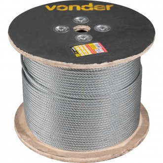 Cabo de a�o galvanizado, alma de fibra, 15,90 mm - 5/8