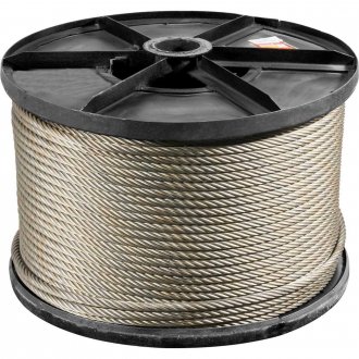 Cabo de a�o galvanizado, alma de fibra, 25,40 mm - 1