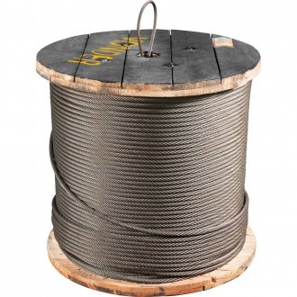 Cabo de a�o para elevadores, alma de fibra, polido, 15,90 mm - 5/8