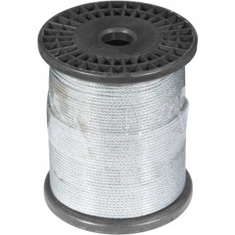 Cabo de a�o plastificado transparente, alma de fibra, 1,6 mm - 1/16