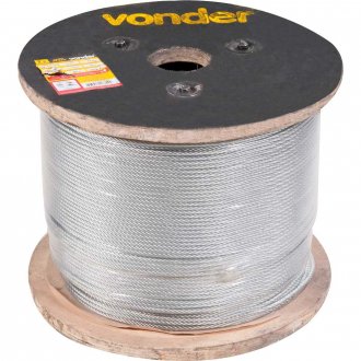 Cabo de a�o galvanizado, alma de a�o, 4,76 mm - 3/16