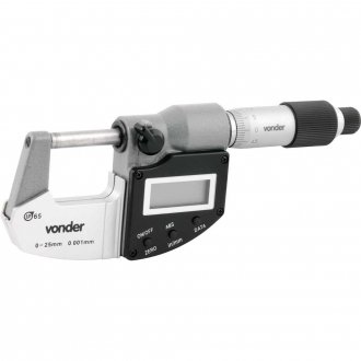 Micr�metro externo digital 0-25 mm, MD 025, VONDER